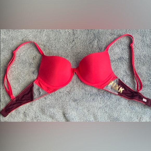 PINK VS💫Neon Pink Lightly Padded T-Shirt Bra - Picture 1 of 10